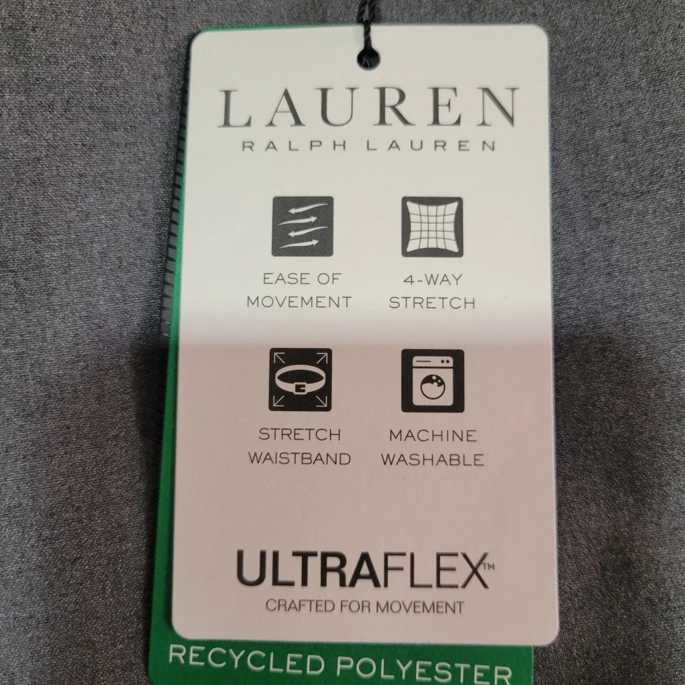 Lauren Ralph Lauren Mens Norton Classic Fit Grey UltraFlex Dress Pants 38W x 30L